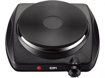 COCINA ELECTRICA NEGRA 1 FUEGO 1400W 07658 EDM 