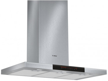 CAMPANA BOSCH DECORATIVA PARED 90CM INOX LED DWB097J50