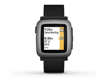 SMARTWATCH TIME NEGRO PEBBLE