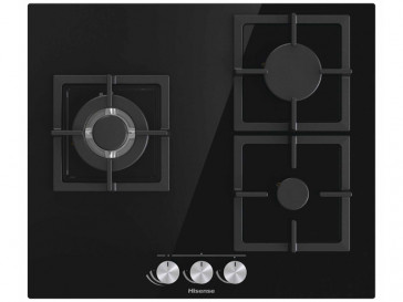 PLACA CRISTAL-GAS HISENSE GG633B 60CM 3 QUEMADORES
