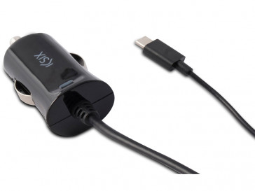 CARGADOR COCHE 2.4A USB TIPO C 1M BXCRC01 (B) KSIX
