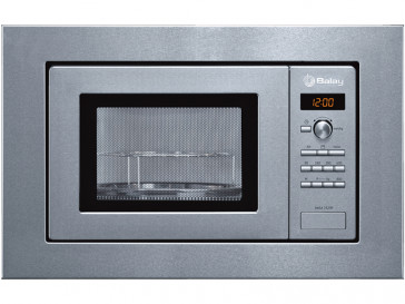 MICROONDAS INTEGRABLE BALAY 17L 800W ACERO CON GRILL 3WGX1929P