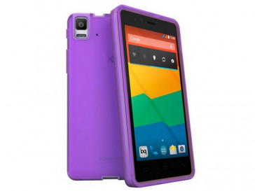 FUNDA GUMMIE AQUARIS E6 MORADA BQ