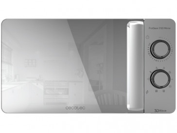 MICROONDAS LIBRE INSTALACION CECOTEC 20L 700W PLATA CON GRILL PROCLEAN 3160 MIRROR