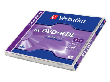 DVD+R 8.5GB 8X DOBLE CAPA 43540 VERBATIM