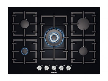 PLACA DE COCINA SIEMENS EP716QB91E GAS NATURAL 70CM 5 QUEMADORES MARCO ALINEADO