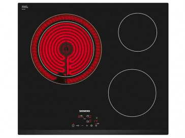 PLACA VITROCERAMICA SIEMENS ET631BK17E 60CM 3 ZONAS DE COCCION MARCO BISELADO