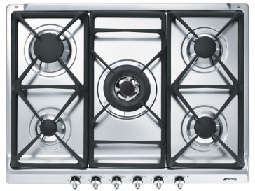 PLACA DE COCINA SMEG SE70SGH5 GAS NATURAL 70CM 5 QUEMADORES
