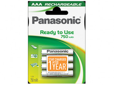 PACK 4 PILAS RECARGABLES P064E AA PANASONIC