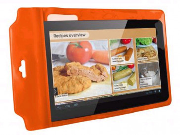 FUNDA UNIVERSAL EASY COOK STANDING NARANJA KSIX