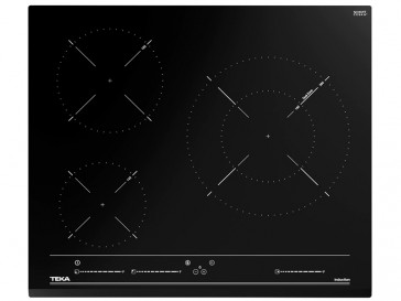 PLACA DE INDUCCION TEKA IZC-63015 BK MSS 112520017 60CM 3 ZONAS DE COCCION MARCO BISELADO FRONTAL