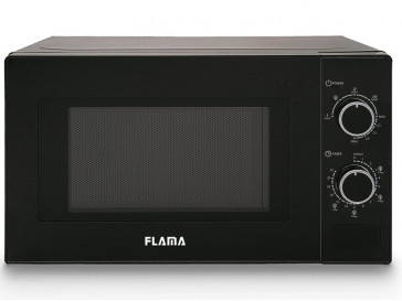 MICROONDAS LIBRE INSTALACION FLAMA 20L 700W CON GRILL NEGRO 1888FL