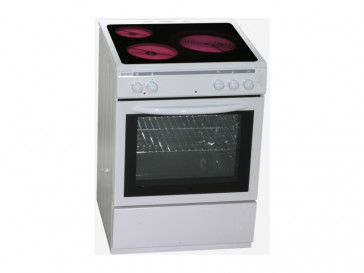COCINA ROMMER 3 ZONAS DE COCCION ENCIMERA VITROCERAMICA Y HORNO ELECTRICO CVH-63 BLANCO