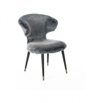 SILLON FURY TELA GRIS PATAS NEGRAS METALICAS OM/396/GS STONES 