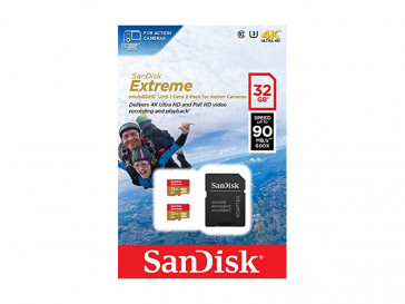 PACK 2 MICRO SDHC 32GB EXTREME (SDSQXNE-032G-GN6AT) SANDISK