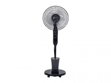 VENTILADOR DE PIE NEBULIZADOR CON MANDO NEGRO 75W Ø ASPAS 43CM ALTURA 130CM VIRO17BRUMA JOHNSON