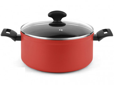OLLA MAXIMA + TAPA ALUMINIO 3004 ROJA 20CM 78545 FAGOR