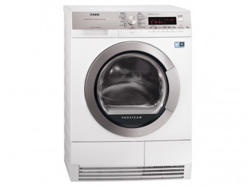 SECADORA AEG DE CONDENSACION CON BOMBA DE CALOR 8KG A+++ T87685IH3 BLANCA