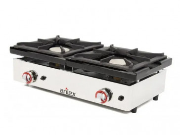 HORNILLO A GAS INDUSTRIAL ARILEX 2 FUEGOS DE 40CM 80CG BUT/NAT