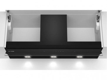 CAMPANA SIEMENS DECORATIVA INTEGRABLE 90CM CRISTAL NEGRO LED LJ97BAM60