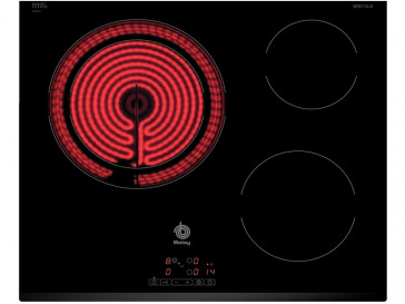 PLACA VITROCERAMICA BALAY 3EB715LR 60CM 3 ZONAS DE COCCION MARCO BISELADO DELANTERO