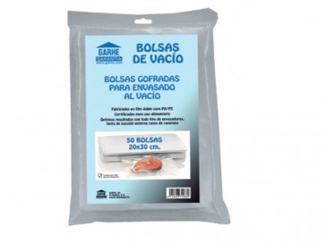 BOLSA ENVASADORA MALLA 50UNID 20X40CM 31286 GARHE