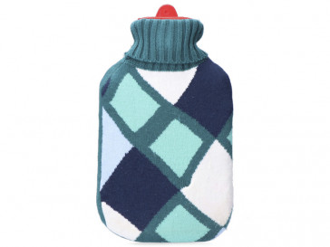 BOLSA DE AGUA CUADROS COLORES MARINOS 2L 76775 EDM