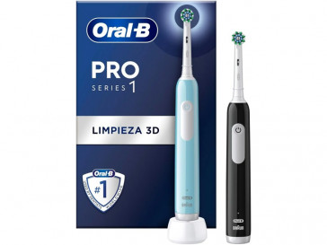 PACK CEPILLO DENTAL ORAL-B PRO 1 TURQUESA + NEGRO BRAUN