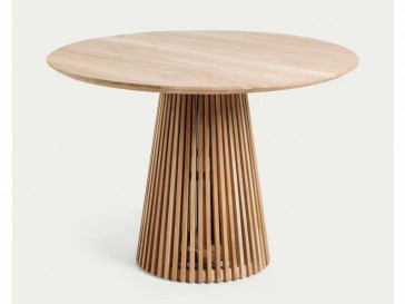 MESA REDONDA JEANETTE 120CM MADERA MACIZA TECA CC0622M47-1/2 KAVEHOME