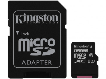 MICRO SDXC 128GB CLASE 10 UHS-I + ADAPTADOR (SDC10G2/128GB) KINGSTON