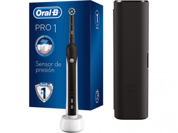 CEPILLO DENTAL ORAL-B PRO 1 750 NEGRO + ESTUCHE MODERN ART BRAUN
