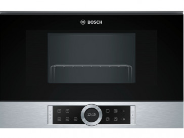 MICROONDAS INTEGRABLE BOSCH 21L 900W INOX CON GRILL BEL634GS1