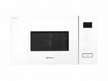 MICROONDAS INTEGRABLE JOHNSON 20L 1000W GRILL CRISTAL BLANCO JOMI20BINT
