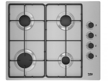 PLACA DE COCINA BEKO HIGG64103SXN GAS NATURAL 60CM 4 QUEMADORES