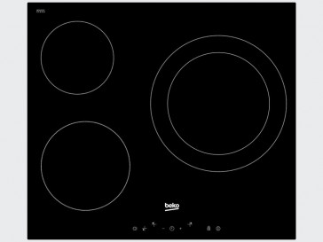 PLACA VITROCERAMICA BEKO HIC-63401T 60CM 3 ZONAS DE COCCION SIN MARCO