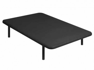 BASE TAPIZADA MOD. KORAL PLUS 90 X 190 + PATAS NEGRAS BRUNETTE