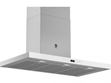 CAMPANA BALAY DECORATIVA PARED 90CM CRISTAL BLANCO LED 3BC998HBC
