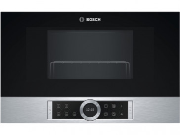 MICROONDAS INTEGRABLE BOSCH 21L 900W NEGRO/INOX CON GRILL BER634GS1