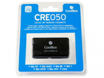 LECTOR TARJETAS EXTERNO CRE-050 COOLBOX