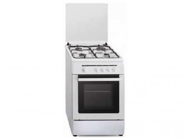 COCINA VITROKITCHEN 4 QUEMADORES ENCIMERA Y HORNO A GAS NATURAL CB55BN BLANCA