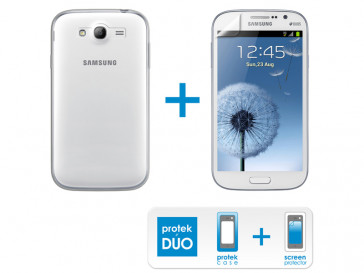 FUNDA 4-OK TRANSPARENTE + PROTECTOR PANTALLA PARA GALAXY GRAND DUOS KPR2GD BLAUTEL