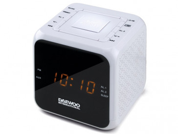 RADIO RELOJ DESPERTADOR DCR-450 (W) DAEWOO