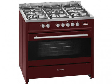 COCINA MEIRELES 5 QUEMADORES ENCIMERA Y HORNO A GAS NATURAL E 911 M BORDEAUX