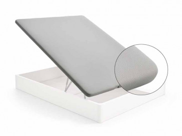 BASE TAPIZADA MOD. LUXE 135 X 190 3D PLATA KOALA BEDS