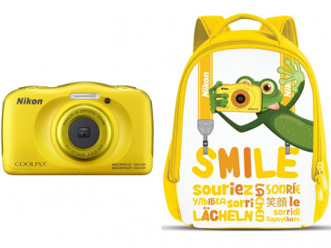 CAMARA COMPACTA NIKON COOLPIX W100 (YE) + MOCHILA