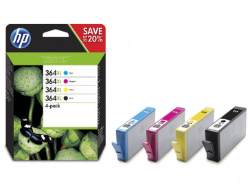 PACK 4 CARTUCHOS TINTA 364XL (N9J74AE) HP