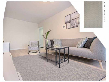 ALFOMBRA NOTIER 160X240 C/ GREY-CREAM IKAYA