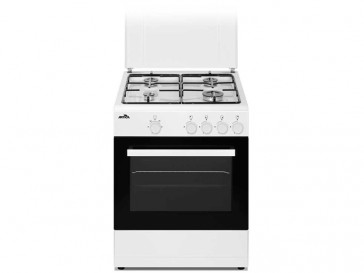 COCINA ARTICA 4 QUEMADORES ENCIMERA Y HORNO A GAS BUTANO AKF6060W BLANCA