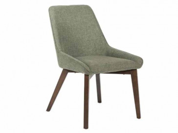 SILLA VERA TELA VERDE PATAS NOGAL OM/448/VE STONES 
