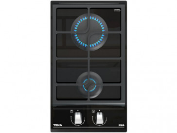 PLACA CRISTAL-GAS TEKA GZC 32300 XB 112570196 GAS BUTANO 30CM 2 QUEMADORES MARCO BISELADO FRONTAL